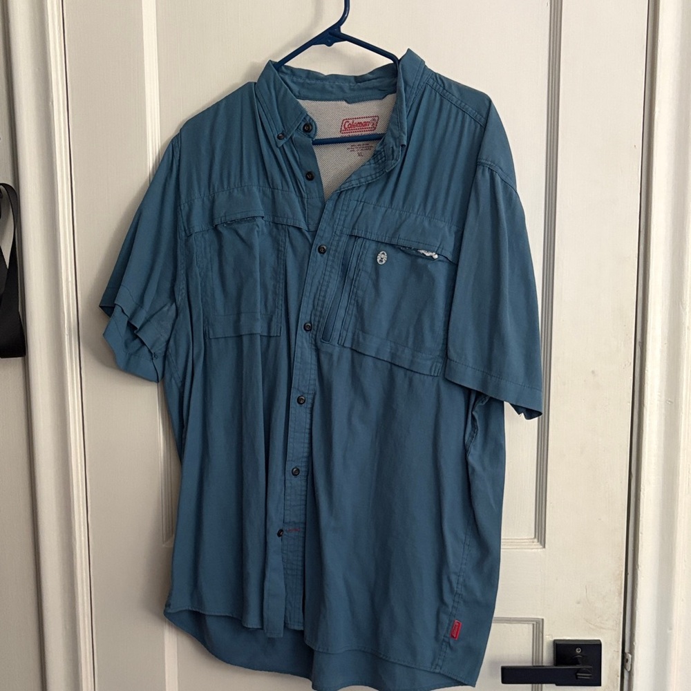 Coleman Teal Button-Up Shirt